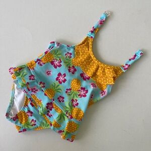 Baby girl Swim suit Tropical floral size 9 mo